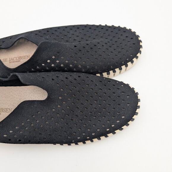 Ilse Jacobsen Hornbæk Tulip Women's Platform Slip-On Shoes Black Size US5.5 EU36 - Picture 10 of 11